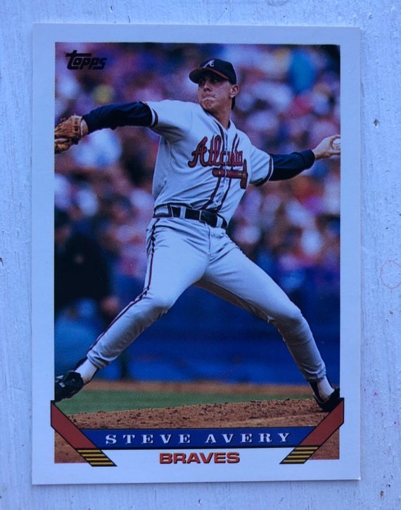 Steve Avery Baseball Card 1993 615 Pitcher Atlanta