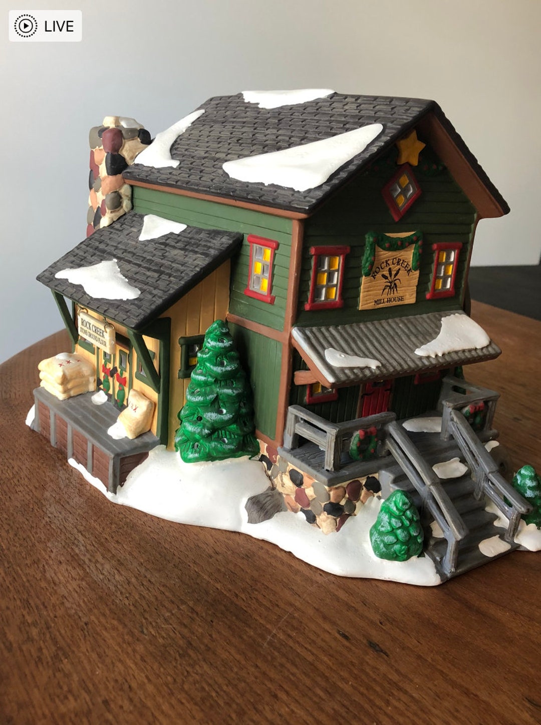 Department 56the Original Snow Villagerock Creek Mill Etsy