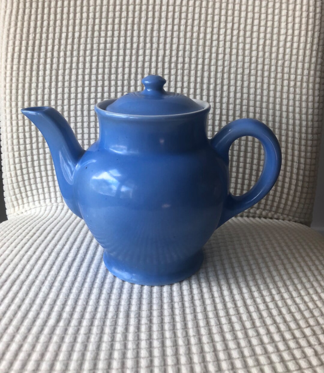 Fraunfelter China 382 Blue Teapot Blue Vintage Teapot Small Teapot