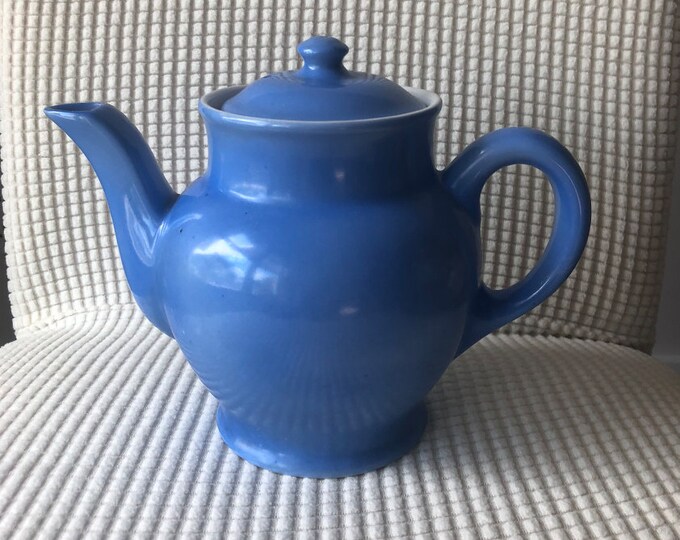 Fraunfelter China 382 Blue Teapot Blue Vintage Teapot Small Teapot Decorative Teapot Etsy