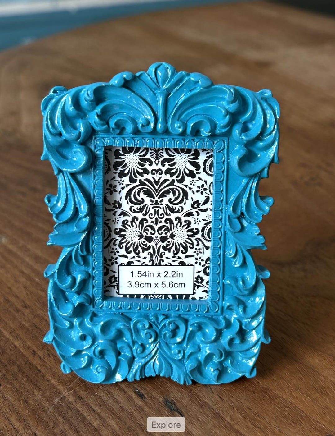 Small Frame-frame-rectangular Frame-frame Opening About 1.5 X 2 Inches ...