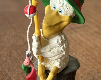 Pelican Ornament-Fills the Bill-1993-Pelican-Jolly Fisher Pelican-Fisher Pelican-Sea Bird-Bird-Fisher Bird-Pier 93-Vintage Hallmark Ornament