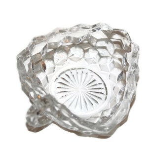 Fostoria - Candy Dish - 3 Cornered Handled Nappy - Vintage - Three Cornered - Glass Candy Dish - American Fostoria - Fostoria Glassware