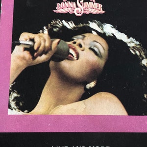 Vintage 8 track-Donna Summer-Live and More-Volume 1-1978-Casablance Record i FilmWorks-I Remember Yesterday-Once Upon a Time-Mimis Song