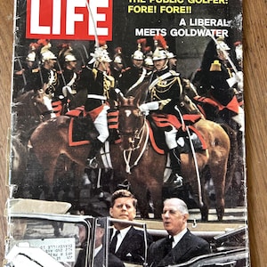 Life Magazine-June 9, 1961-vintage magazine-Vintage Advertisements-JFK-The Public Golfer-New President Meets Goldwater-Jacqueline Kennedy