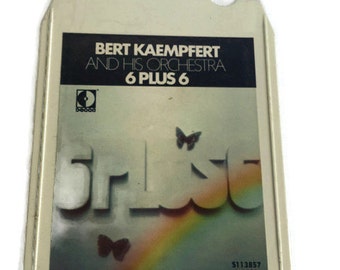 Vintage 8 track-Bert Kaempfert and His Orchestra-6 Plus 6-MCA Records-1972-Never My Love-Petula's Song-Theme from "Shaft"-Dino's Melody