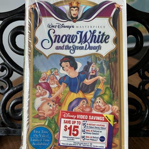Snow White and the Seven Dwarfs-Walt Disney-VHS-Walt Disney Masterpiece-Sealed-Unopened-First Time on Video-Snow White and the Seven Dwarves