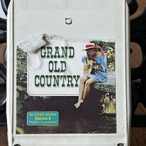 Vintage 8-track Grand Old Country-Reader's Digest-Stereo 8-Pleasure Programmed-Grand Old Country-Tape 2-motor, motornummer 9-Release Me