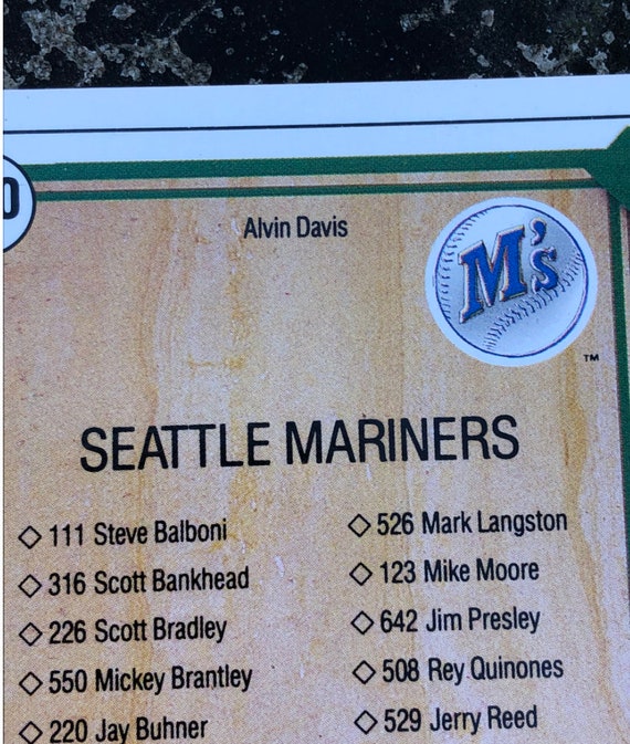 Alvin Davis autographed Baseball Card (Seattle Mariners) 1989