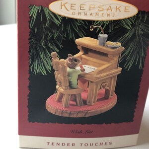 Stempel - Andenken Ornament - Zarte Touches - 1995 - Wunschliste - Zarte Berührungen - Waldtier - Maus - Kleine Maus