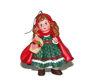 Hallmark Ornament - 1991 - Little Red Riding Hood - Madame Alexander - Vintage Ornament - Stocking Stuffer - Collectible- Collectors Series