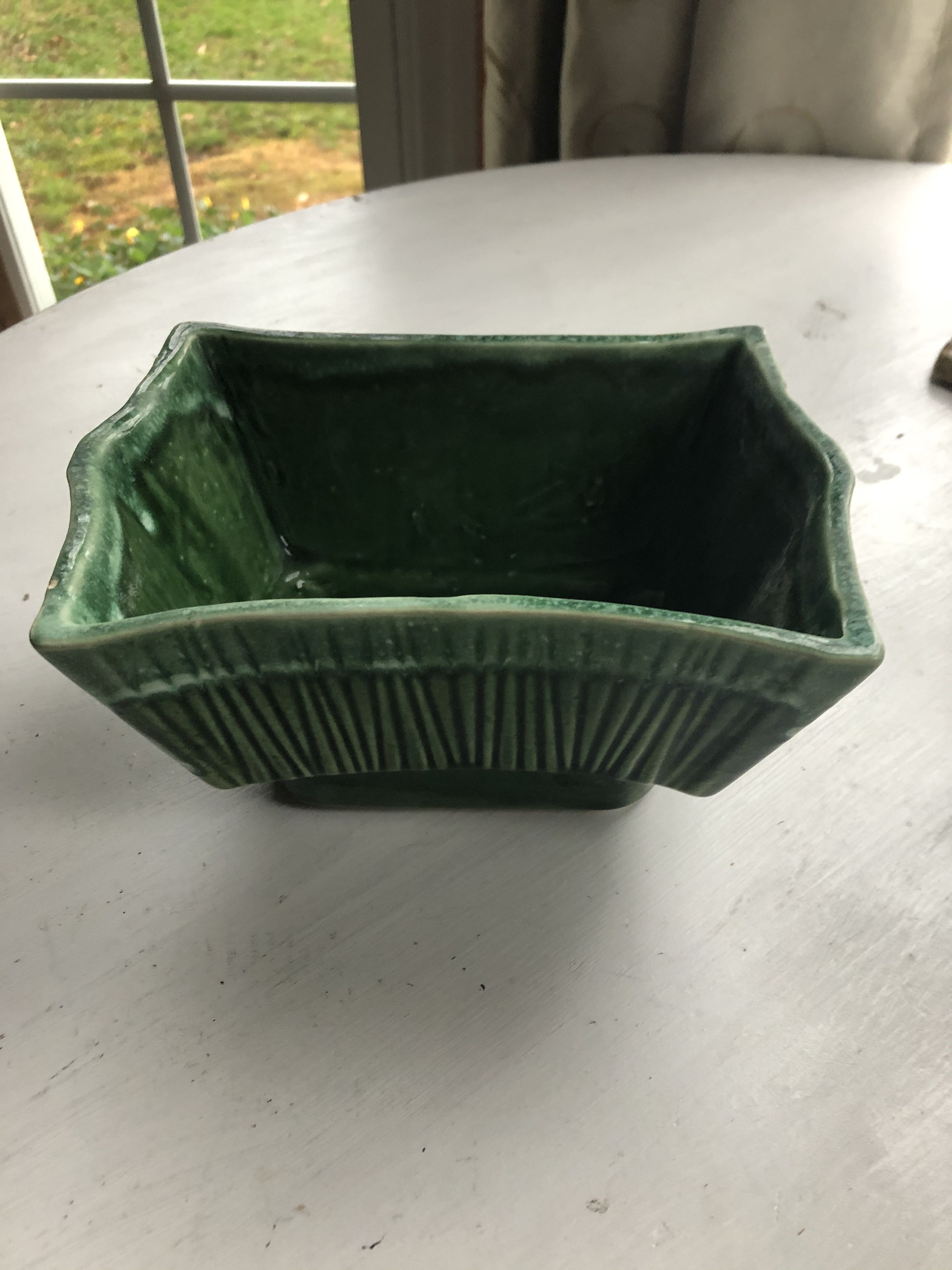 Cookson Pottery-1950s-Planter-Roseville Green Drip Glaze-CP | Etsy