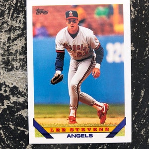Lee Stevens - Baseball Karte - 1993 - First Base - Outfielder - Topps - 467 - Angels