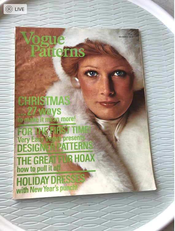 Vogue Patterns-1973-christmas-27 Ways to Make It Mean More-designer  Patterns-holiday Dresses With New Years Punch - Etsy Canada