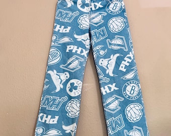 NBA-jeans 90s-logo blauw denim