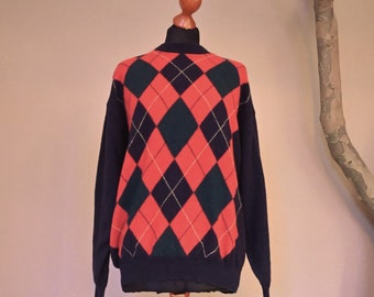 Vintage Pullover Frauen Männer ** Rot 80er Jahre ** Frank Alexs