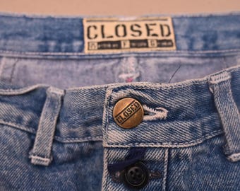 CLOSED Jeans Marithe Et Francois Girbaud 80s 90s Blue Buttons