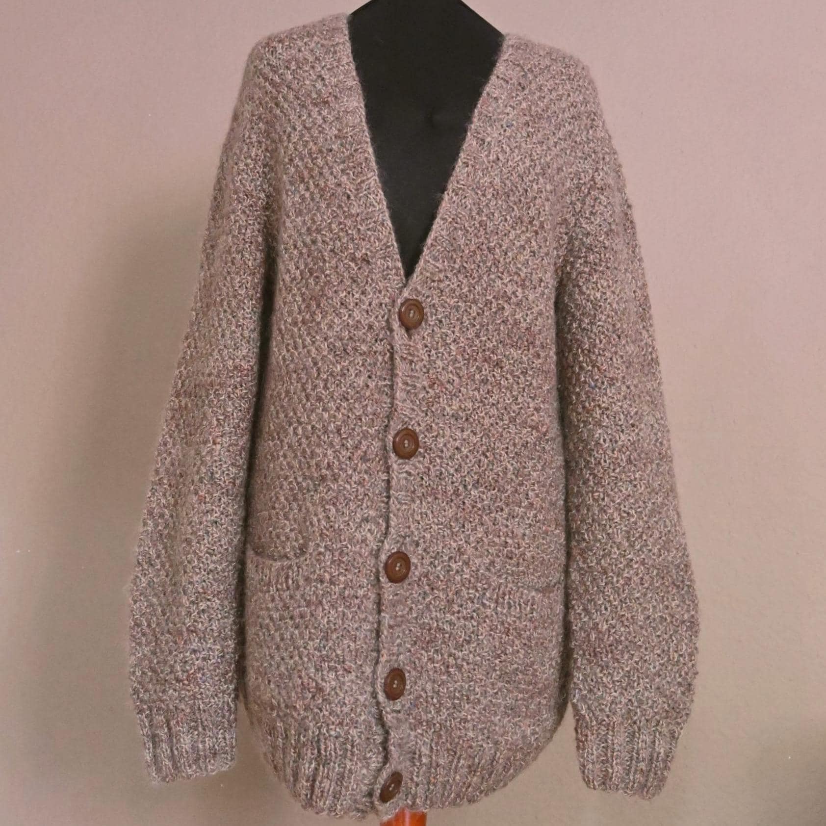 Strickjacke aus dicker wolle - Main Image