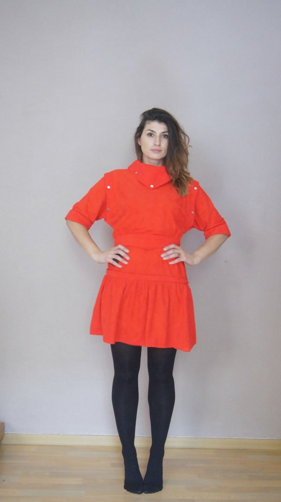 Red One ** 80s Vintage dress