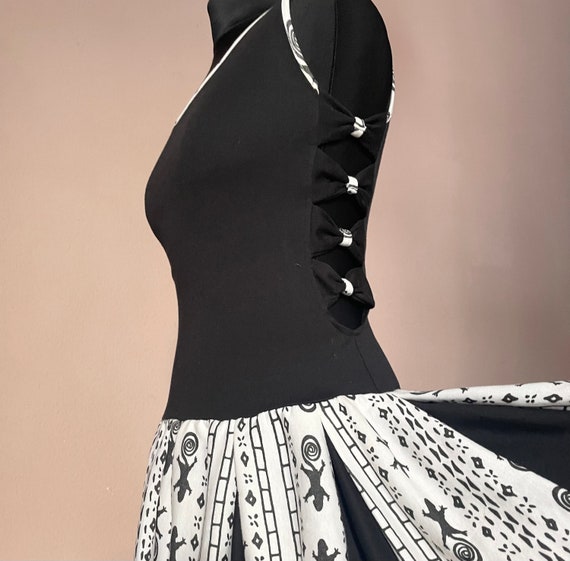 Vintage Dress Short Black Heute Lambada Beach Etsy