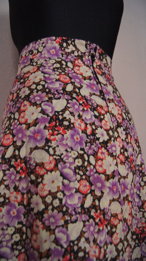 Flowered skirt ** 70s original - image 8