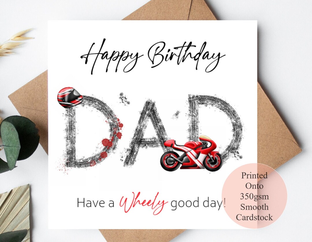 Custom, Enjoy The Ride Card, Motorcycle Card, Father's Day Card - View #9