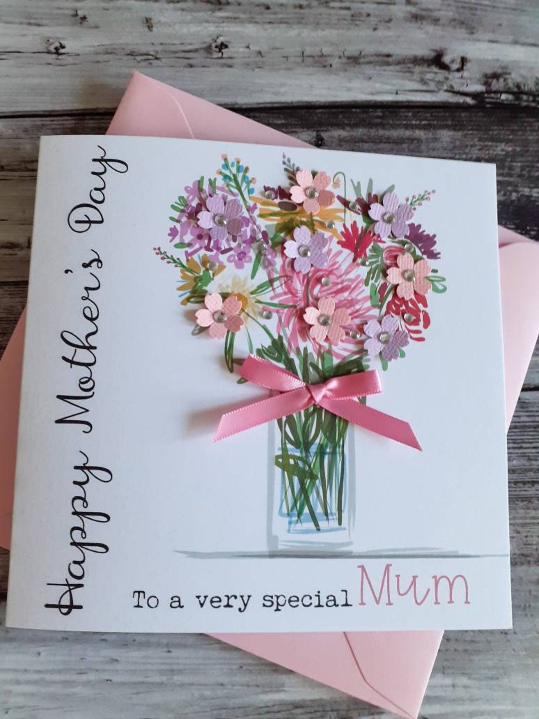 Handmade Mum Birthday Card Mother's Day Card Grandma Etsy UK