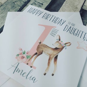 Handmade Daughter Birthday Card personalised any Etsy UK