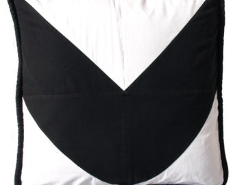 Black and White  29" Study Pillow Cover