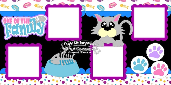 Life is Better with Cats Scrapbook Page Kit