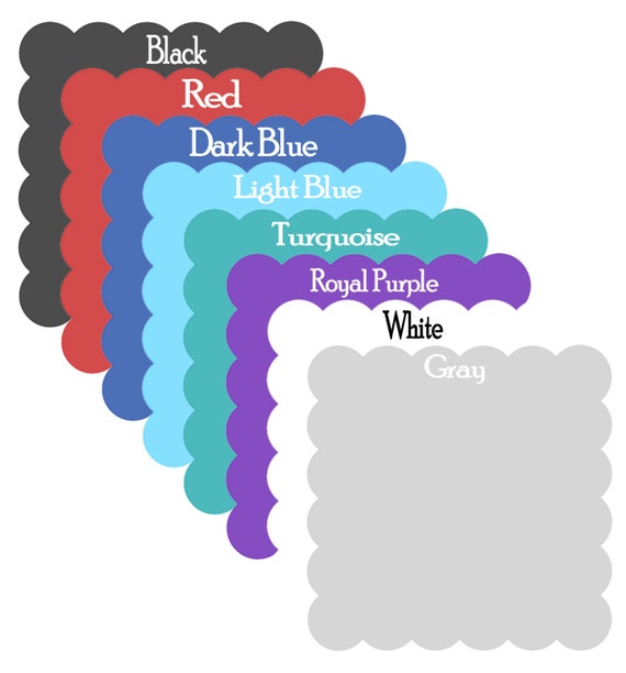 Photo Mats for Scrapbook Pages Layouts Scalloped Square Etsy