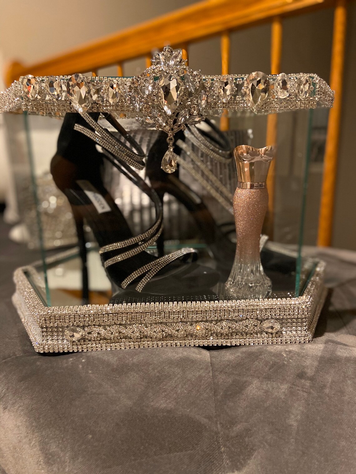 Bling Display Glass Case/wedding Case Display/crystalized Etsy