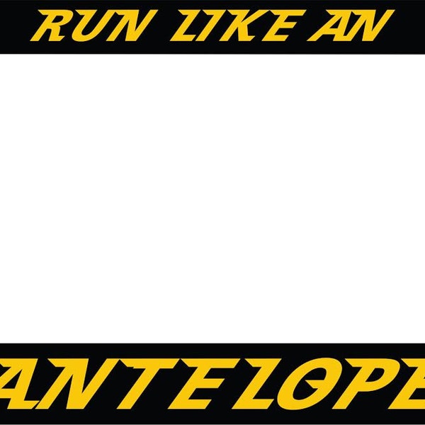 PHlSH / Run Like An Antelope / License Plate Frame