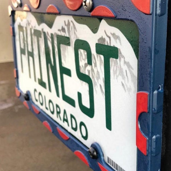 Phish / Raised Donuts / Plastic License Plate Frame