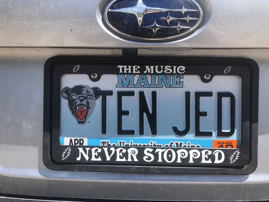 Grateful Dead License Plate Frame the Music Never Stopped / Etsy UK