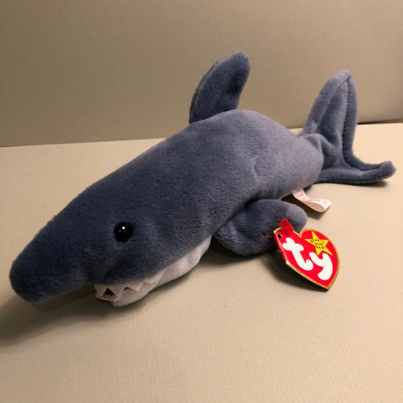 crunch the shark beanie baby