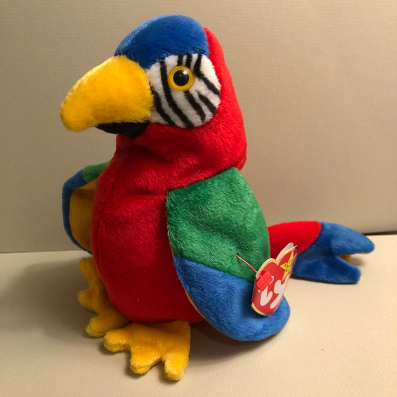 Jabber the Parrot From the Ty Bird Beanie Babies Collection Etsy