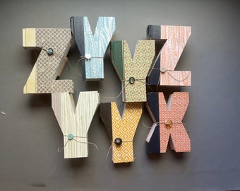 BOOK LETTER X,Y or Z Reader's Digest  cut book  • recycled books • up-cycled books • teacher gift • book ends • library • house warming gift