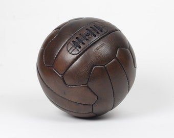 Vintage Leather 1950s Soccer Ball