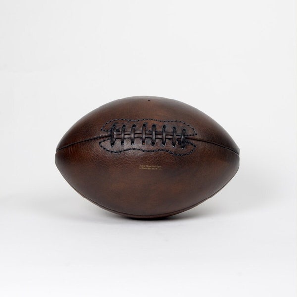 Ballon de football américain vintage en cuir