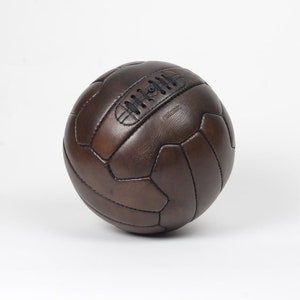 Vintage Leather 1950s Soccer Ball