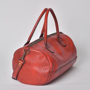 Vintage Leder Turnbeutel - Red Kollektion 2024