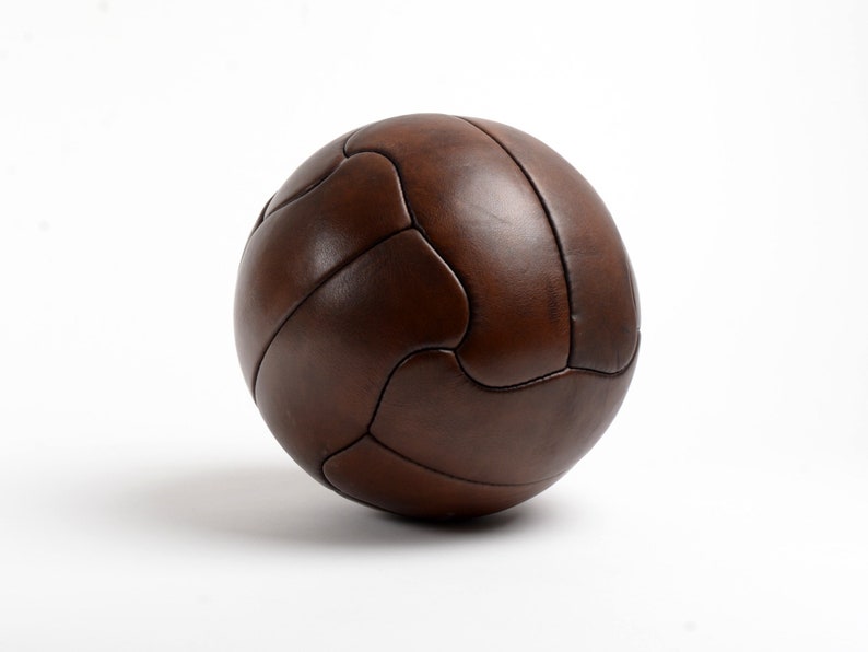 Vintage Leather Duplo T 1950's Soccer Ball image 3