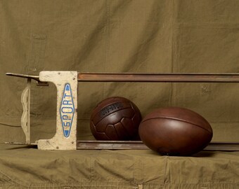 Pallone Da Calcio Vintage In Pelle ROB'S VINTAGE – Taglia 5, Fatto A Mano, Regalo O Decorazione - Foto 3