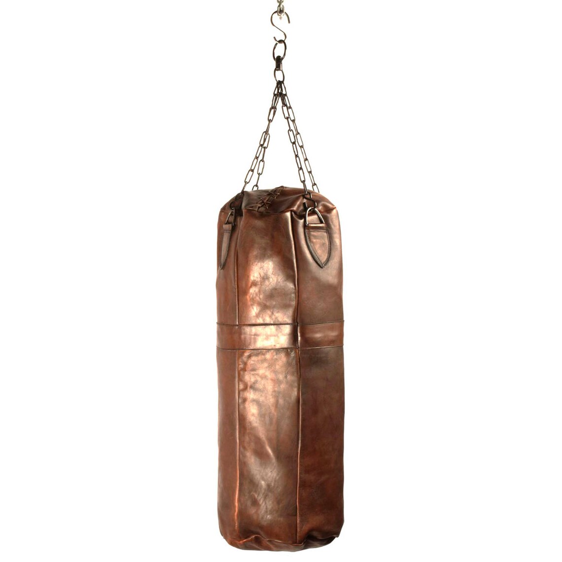 Vintage Leather Punching Bag Brown Etsy