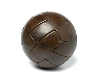 ヴィンテージレザーT字型1930年代サッカーボール - Etsy 日本