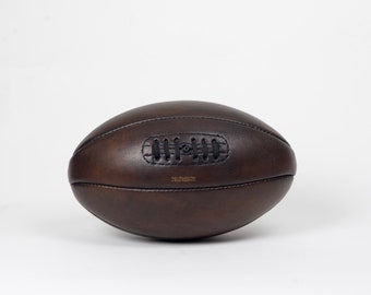 Vintage Leather 1920s Rugby Ball