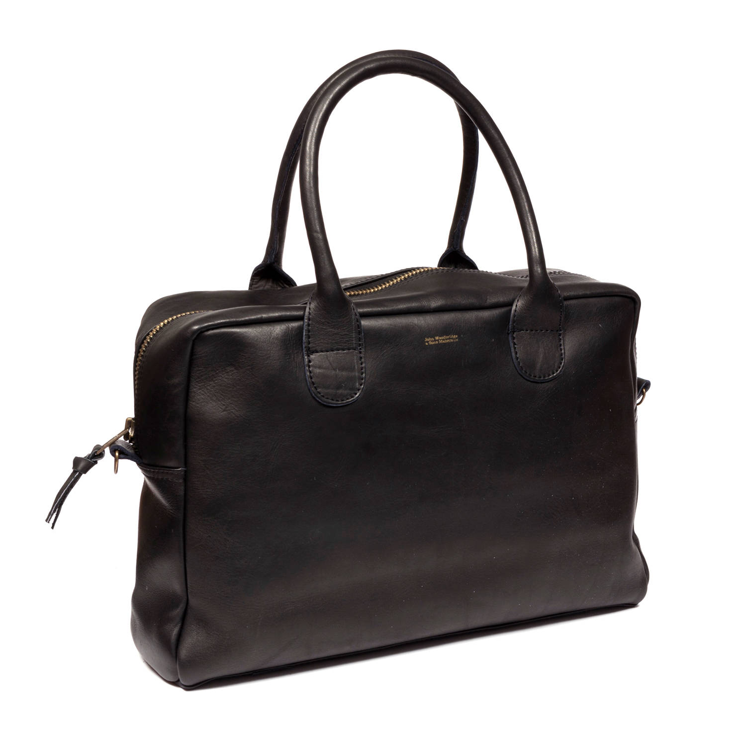 Vintage Leather Computer Bag 15 Black Etsy