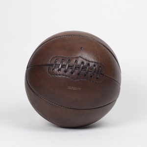 Vintage leather basketball