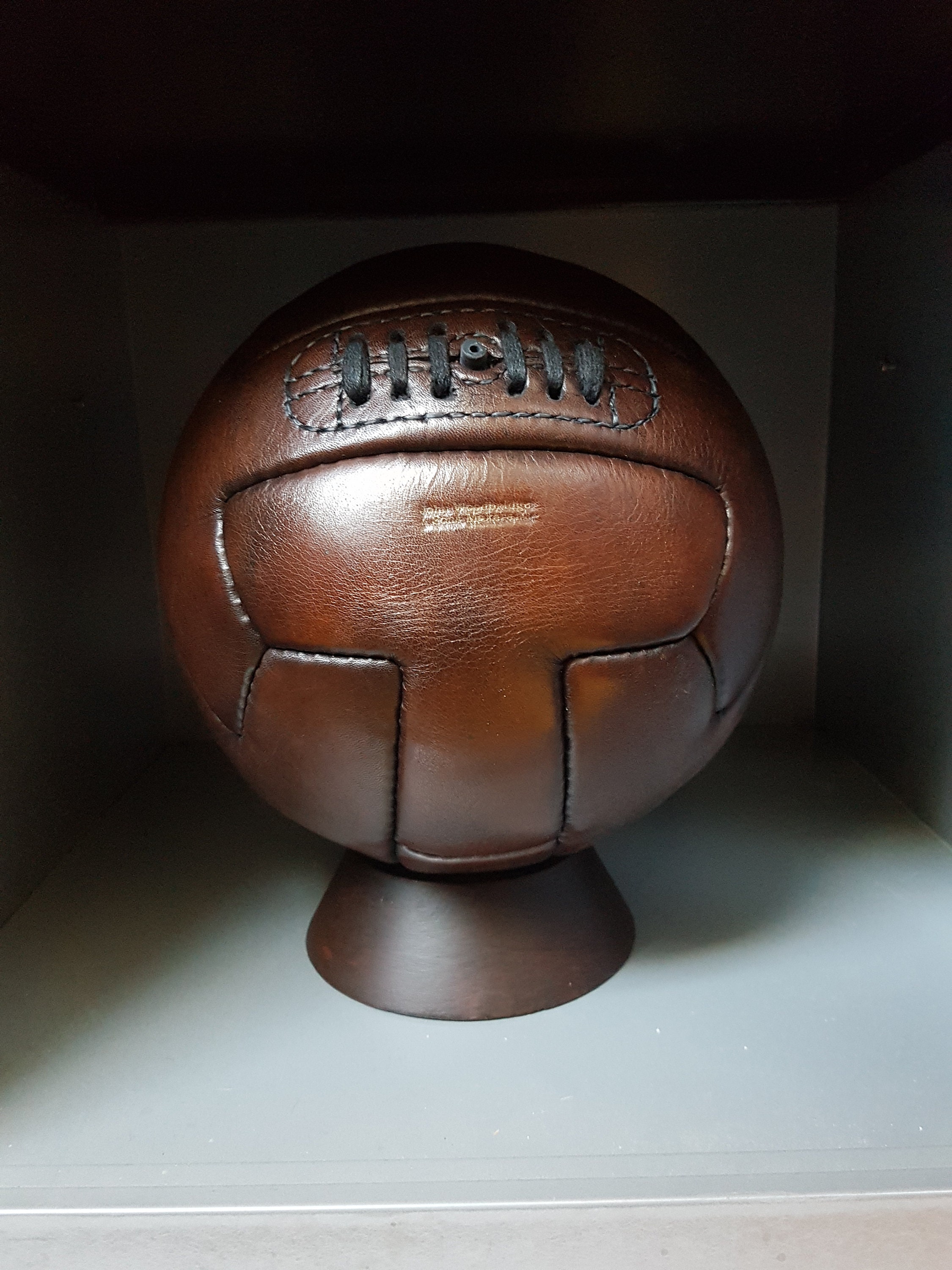 ヴィンテージレザーT字型1930年代サッカーボール - Etsy 日本